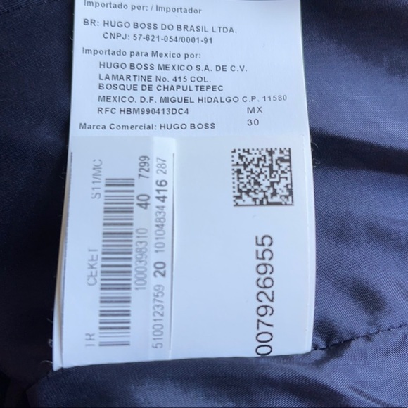 Hugo Boss Janna3 Virgin Wool Suit Jacket Blazer Off Black Graphite Size 8 - Picture 6 of 13